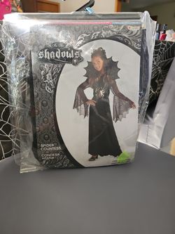 NEW Girls Size Small (4-6) Spider Countess Costume