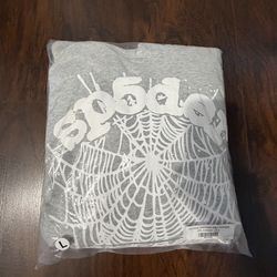 Og web heather gray spider hoodie size Lager