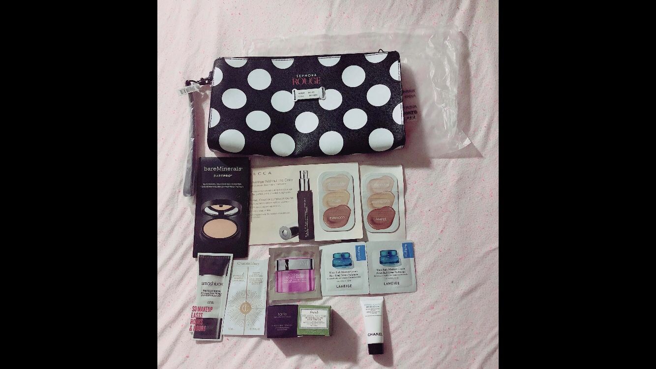 New Sephora bag and samples