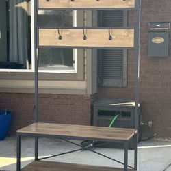 Coat Rack And Shoe Shelf