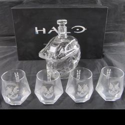 Ukion Halo Infinite Bar Set w 4 UNSC glasses open box