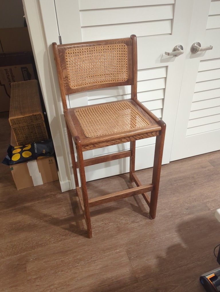 MCM Ratan Bar Stools / Chair x2