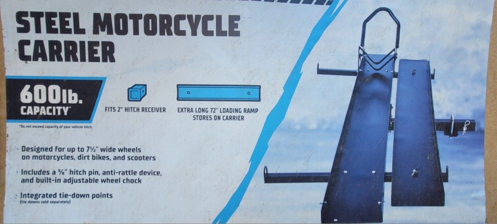 Motorcycle Carrier Ramp Steel Wheel Chock