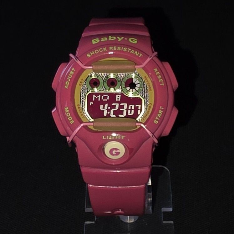 Casio Baby-G World Time 3188 BG-1005M Shock Resistant Digital Crystal Pink Watch