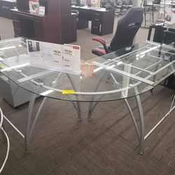 Larger Corner Glass Desk