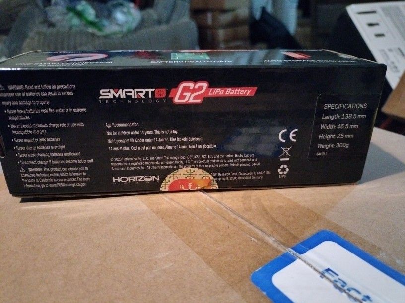 Spektrum Smart 5000mAh 2S 7.4V Smart G2 LiPo 50C Hard Case