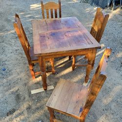 Wooden Table And Chairs
