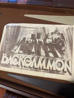 Vintage 1980 backgammon set