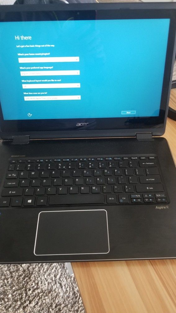 Acer Aspire R Laptop  14  inch Touchscreen