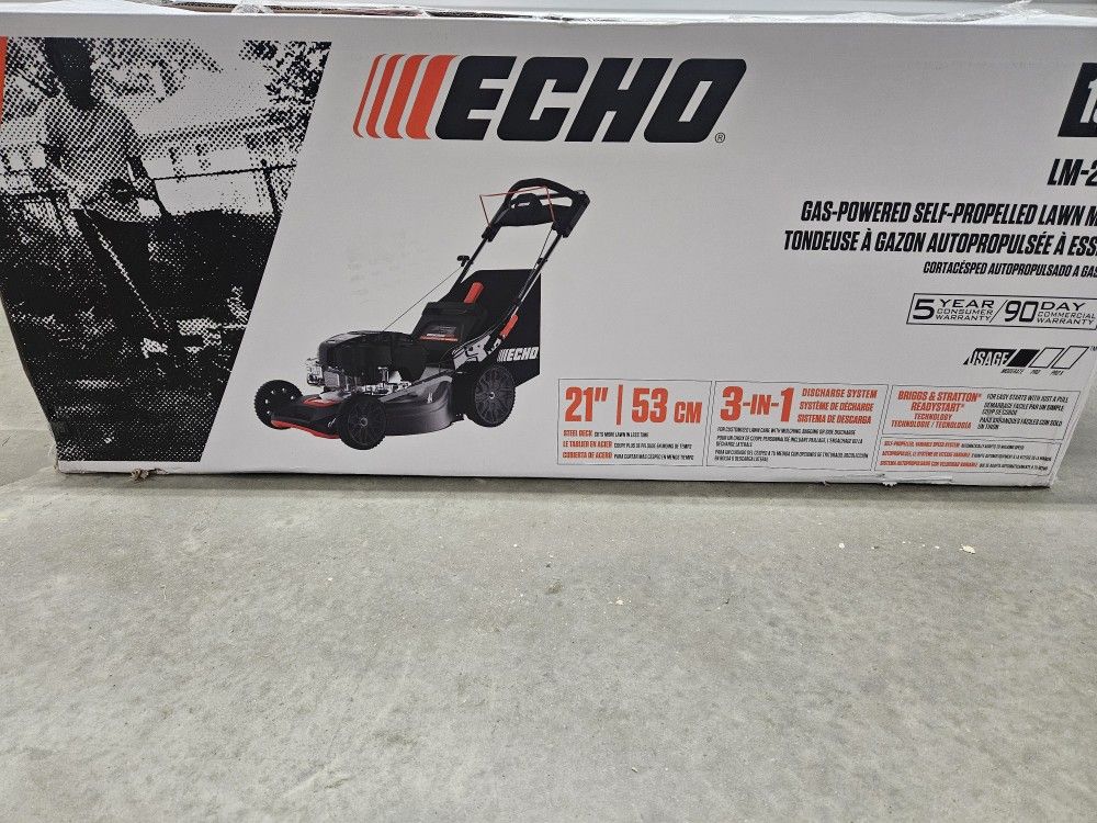 New ECHO GASOLINE MOWER SELF-PROPELLED