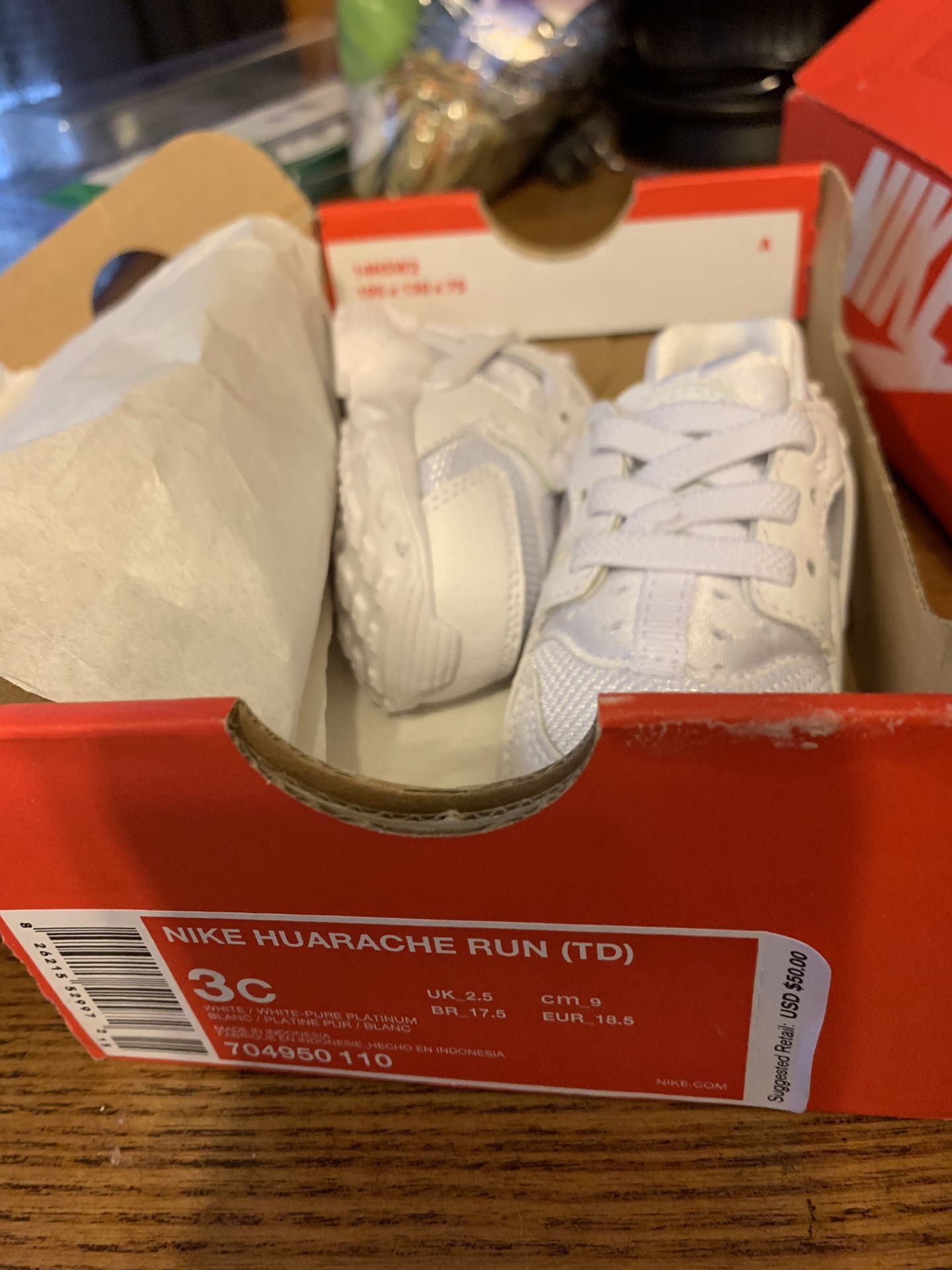 Nike Hurachis 3 pair size 3 $35 ea brand new last pr is black