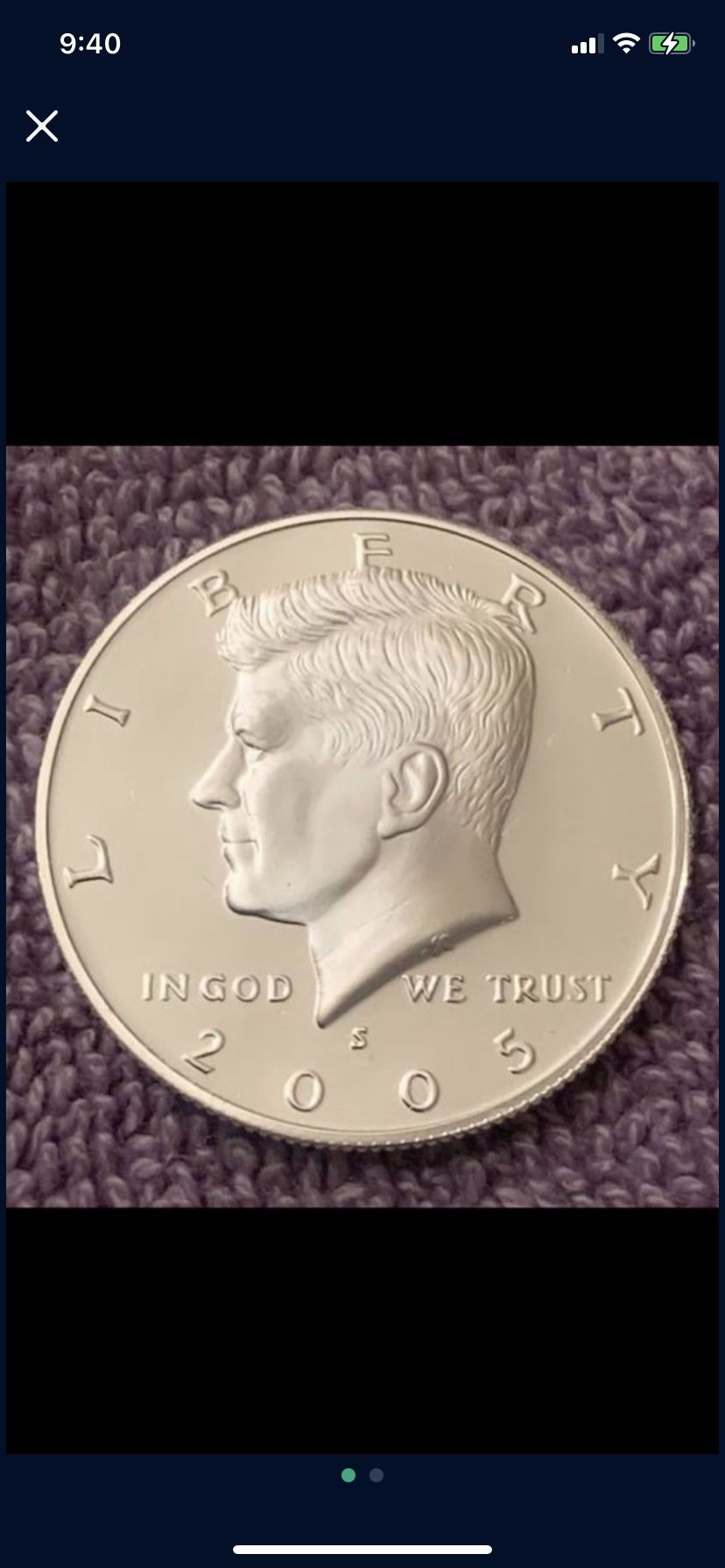 2005-S DCAM Gem Proof Kennedy Silver Half Dollar