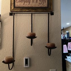 Picture And Candle Holder