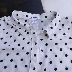 Polka dot blouse, by Express