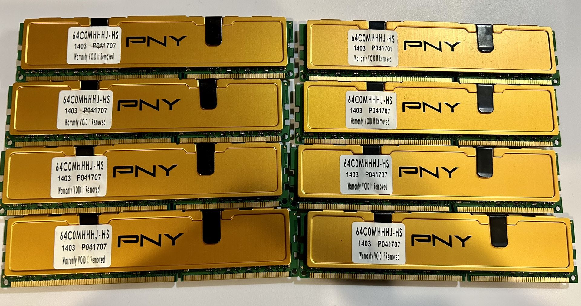 PNY Ram 64COMHHHJ-HS. 8 Sticks