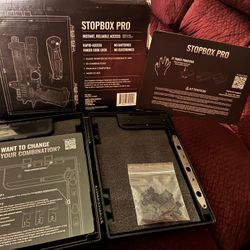 STOPBOX Gun Safe Alternative - Tactical Handgun Storage, Instant Access Portable Gun Case, TSA Compliant , Black