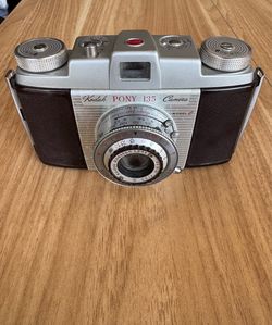 Vintage Kodak Camera Lot (3 Antique Cameras - Pony 135, Duaflex, Brownie 127)