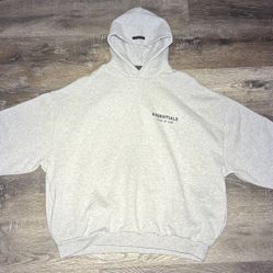 Essentials Fear Of God Gray Hoodie 