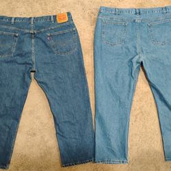 2 Pair Men's Jeans (Levi's 550 & George Brands)