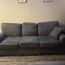 Almost Brand New Grey Couch And Chair