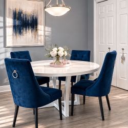 Modern Design Large White Round Dining Table 