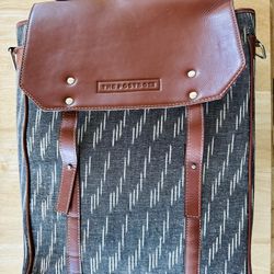 🤩 Cordura And Tan Leather Convertible Backpack 