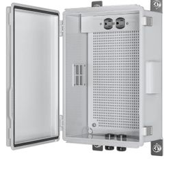 Waterproof ABS Enclosure Cabinet Junction Box, Ventilated Design Mounting Panel