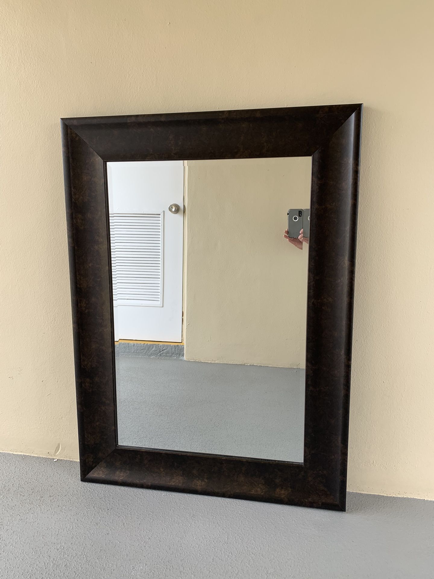 Superb big beveled mirror