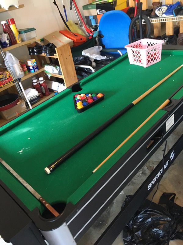 Air hockey and pool table