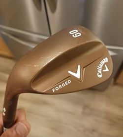 Golf Club Left-Handed Callaway Forged Copper 60* 9* Lob Wedge Steel Shaft Standard Grip NEW