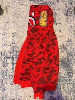 red bape hoodie