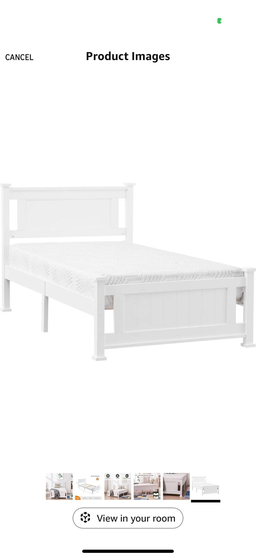 Twin Bed Frame with Mattress