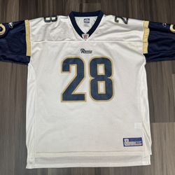 Reebok St. Louis Rams Marshall Faulk #28 Away Jersey Men's 2XL/XXL