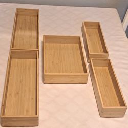 Bamboo Storage Organizers Bundle 😍