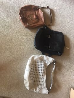 Cole Hahn bags (white and brown) new black backpack