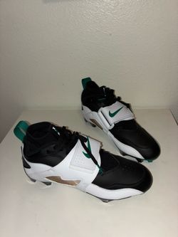 Nike Air Diamond Turf 93 Mystic Green HF5298-102 Football Cleats Men's Size 10