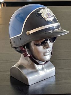 Vintage police helmet collectible