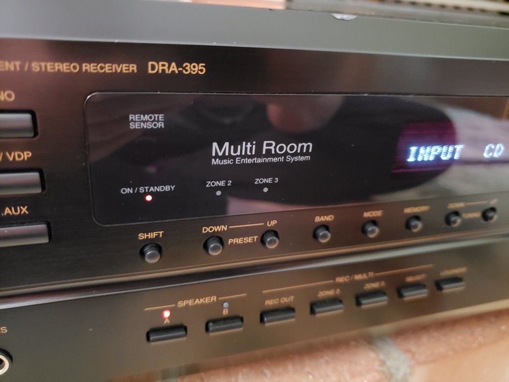 Denon DRA-395 Analog Stereo 80 wpc Receiver Phono Nice!