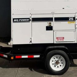 2017 Multiquip 25 kva Whisperwatt Diesel Generator Trailer Mounted