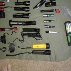 47 Differnt Flashlights,multi Led and Battery Opeated