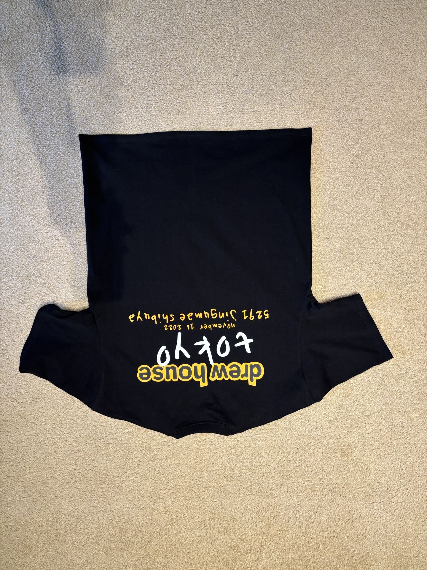 Drew House “Tokyo” Pop-Up Tee (Nov 2022) – Black – Size L – NWOT