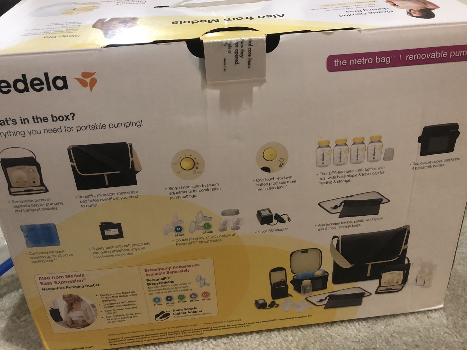 Madela pump in style advanced battery included