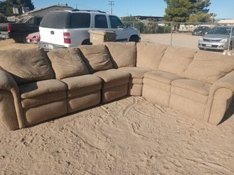 Beige/ light brown sectional sofa (like new)