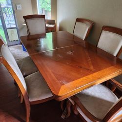 Large Dining Table With 6 Chairs