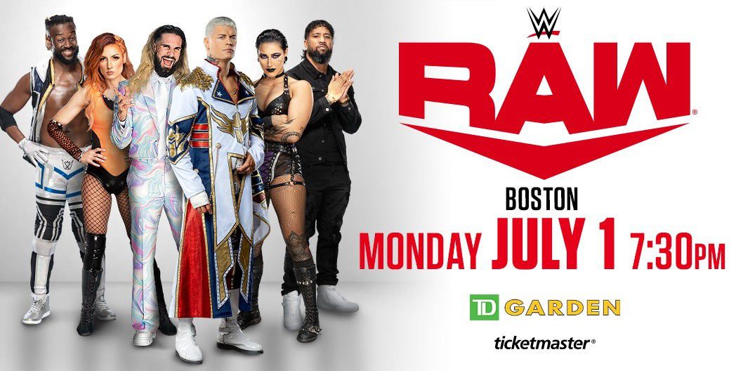 WWE RAW TD GARDEN BOSTON 