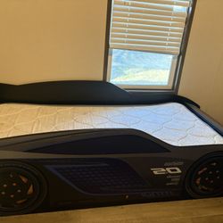 Cars Twin Size Bed With Mattress 