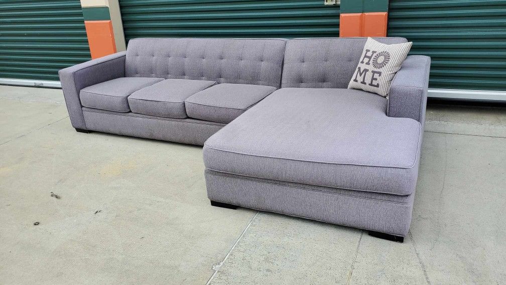 Grey Sectional Couch Delivery Available 