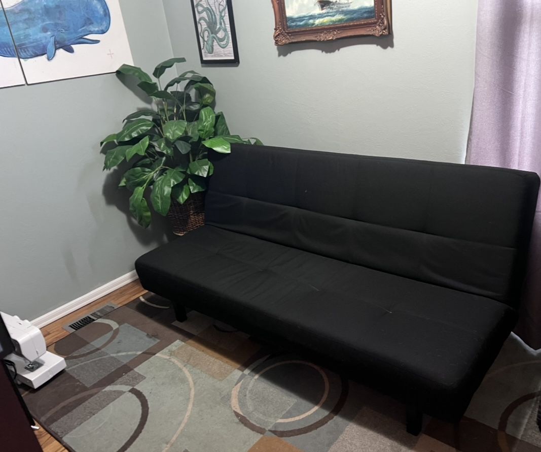 Small Black IKEA Couch & Futon : PENDING