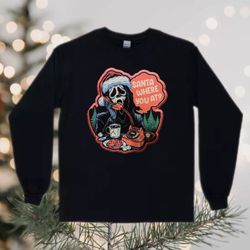 Scream Christmas Shirt, Long Sleeve, Or Sweatshirt