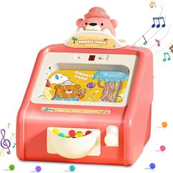Pinball Machine for Kids,Toddler Toys for 3 4 5 6 7 8 Year Old,Electronic Arcade Tabletop Pinball Game for Boys and Girls 3-12 Ages，Lights and Music w
